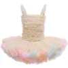 Letnie Dzieci Dziewczyny Dress Sling Tutu Princess Dresses Cute Style Dzieci Moda Ubrania E0666 210610