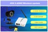 Systeme 2,4 GHz Drahtlose Kamera Video Audio CCTV Sicherheit System WIFI Empfänger Sender Outdoor Nachtsicht Überwachung Kit