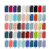 الحالات CASED SILICONE for iPhone 15 Pro MAX 14 Plus 13 12 Pro 11 7 8 Plus XS Max Liquid مع حزمة البيع بالتجزئة