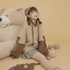 Hoodie Harajuku Goth Y2K Bear Anime Kadınlar Kawaii Crewneck Uzun Kollu Boy Streetwear Güz Kış Giysileri Kadın Hoodies Trows Tops