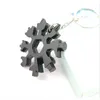 Snowflake Wrench Car Keychains 18 In 1 Key Rings Beer Bottle Opener Metal Pendant Keys Chain Holder Spanner Hex Tools Souvenirs Rainbow Camp Survive Outdoor Keyrings