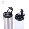 Sublimacja 20oz prostych kubek słomy pokrywki Tumbler Słoma Sippy Cup Skinny Tumbler Ciepła Kubek Butelka Wody Kubek Podróży BiaSea Wy9