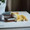 Повседневная коллекция Пасхи Kawaii Cat Home Украшения аксессуары Аксессуары Животных Figurines Maneki Neko Скульптура Миниатюрный фея Сад 211109