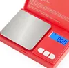 Red High precision Pocket Mini Digital Electronic Jewelry Scales 100/200/500 x 0.01g 1000g x 0.1 Battery not included
