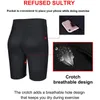 Men's losing Weight Sauna Sweat Workout Shorts Neoprene Fitness Exercise Elastic Compression Shorts 210515