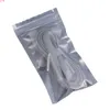 6.5x12cm 100 pièces translucide étanche à l'humidité fermeture à glissière auto-scellant antistatique paquet sac de rangement pour téléphone portable accessoires