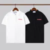 Designer Mens Summer T Shirt Fashion Print Men's Polos Classic Leather Pockets Casual Short Sleeve T Shirts Mans Cotton T-shirt White And Black Polo Shirt M-2xl