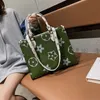 Daily Bag New Internet Celebrity Borsa a tracolla 2023 Autunno Borsa da donna stampata di grande capacità Shopping di alta qualità in stile occidentale portatile B