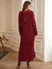 Etnisk Kläder Ramadan Kaftan Marockansk Abaya Dubai Muslim Mode Abayas För Kvinnor Turkiska Klänningar Islam Robe Femme de Moda Musulmana