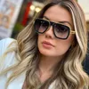 Moda Vintage hombres mujeres diseñador LXN gafas de sol Metal más placa gafas de marco cuadrado clásico Verano estilo al aire libre calidad superior U2864