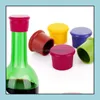 Lid Drinkware Kitchen, Dining Bar Home & Garden3.5*2.8*3.1Cm Candy-Colored Food-Grade Sile Fresh Beer Bottle Cap Wine Stopper Cork Drop Deli