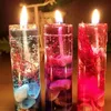 Crystal Glass Candle Holder Romantyczny wystrój baru ślubnego Wystrój świecznika Ocean Shells Walentynki pachnący galaretka Candle9470291