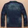 Jeansjacke Männer Herbst Spring Classic Plus Größe 7XL 6XL 5XL 4XL 8XL Übergröße Mantel Stehkragen Casual Fashion Herren Denim Jacke 210518