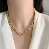 Oorbellen Ketting Funmode Topkwaliteit Koper Goud Kleur Link Ketting Hip Hop Dames Feestjurk Accessoires Sieraden Sets Armband FS25