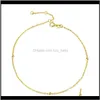 تسليم قطرة من Anklets 2021 XF800 Genuine 18k Anklet Pure AU750 صفراء وايت روز الذهب المجوهرات للنساء الهدية الفاخرة J500 F1219 X07VI