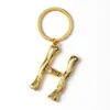 Nyckelringar Letter Nyckelringslegering Alfabet Key Chain Holder Car Keyring Handväska Charms Initialer Par Present Fashion Trend Accessories Miri22