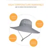 Outdoor Hats Fishing Hat Big Wide Brim Breathable Mesh Men'S Sunscreen Fisherman Sun Mountaineering Safari