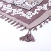 Sjaals yishline 2021 dames sjaal vierkant 110 cm katoen grote print paisley wraps pashmina lady hijab foulard bandanas winter sjaals