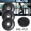 Universal Bearing Pulley Wheel Accessories Wearproof Nylon Cable Gym Fitness Equipment Diameter 70mm/90mm/105mm Replacement For Sport Machines Attachments Parts