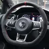 Convient pour Volkswagen Polo Lang Yiling Du Tiguan L Suteng Bora Tangge Beetle daim couture à la main couverture de volant