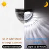 6 LED Solar Lights Outdoor Lighting Garden Dekoration Däck Vägglampa Trappor Vattentät Staket Steg Landskapsljus