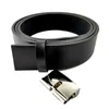 Belt accessories high quality black faux leather belt without buckles with metal belt clip fits for Fashion cowboy buckles 40mm