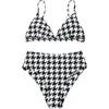 Women's Swimwear Striped Printing Padded Push Up 2 Piece Bikini Sets Swimsuits 2021 Bathing Suit Swimsuit #g30