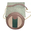 Bolsa tiracolo redonda de designer original para mulheres Bolsa tiracolo circular circular com corrente Moda feminina Bolsas de ombro de alta qualidade