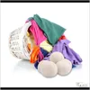 Other Products 7Cm Wool Natural Fabric Softener 100 Organic Reusable Ball Laundry Dryer Balls For Static Reduces Drying Time Kodjf Viguu