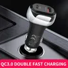 20 W Hızlı Araç Şarj Taşınabilir 2 Port USB + Tip-C PD Şarj Hızlı QC3.0 Cep Telefonu Şarj Car Accessorie Oto Yedek Parça