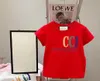 Camisetas de moda para niños Nueva llegada Camisetas de manga corta Tops Niños Niñas Niños Letras coloridas ocasionales Patrón impreso Camisetas Jersey Tamaño grande 90-150 cm