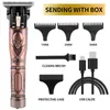 Trimmer de cabelos elétricos para homens tosquiadeira usb recarregável profissional 0mm buddha sem fio pro li t outliner haircut t9 barbeiro