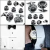Manşet Bağlantıları Kol Düğmeleri Kravat Klipsler, Talep Takı Hawson Marka ve Çiviler Set Moda Smokin Y1130 Için Yüksek Kalite Klasik Erkekler Siyah Taş