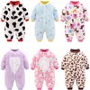 Newborn Baby Spring Winter Clothes Infant Jacket for Girls Jumpsuit for Boys Soft Flannel Bebe Romper Baby Clothes 0-18 Month 1532 Y2