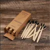 فرشاة أسنان يمكن التخلص منها مستلزمات الاستحمام El Home Garden 10pcs Bamboo Frant-Fliendly Produc