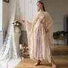 Vestidos Casuais S019 Alta Qualidade Lantejoulas Design Especial Abaya Dubai Turquia Hijab Muçulmano Kaftan Islã Roupas Para Mulheres Rob