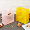 フードビニール袋ソリッドカラーハンドバッグデザートパッケージ食品ベーキングパン屋ケーキトート化粧品ショッピングバッグ