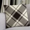 pillow cases Korean version of Nordic black and white plaid houndstooth series Simple pillowcases waist linen cushion pillows wholesale