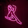 Autres ampoules d'éclairage Tubes Custom Neon Sign Sexy Lady Girl LED Lumière pour chambre Décoration Chambre Mur Femme Corps Mural Acr8146866