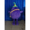 Performance de scène aubergine Costume de mascotte Halloween Noël Tenue de personnage de dessin animé Costume Publicité Dépliants Vêtements Carnaval Unisexe Adultes Tenue
