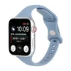 Nieuw voor apple watch vlinder gesp iwatch7 super hot en modieuze siliconen monochrome enkele cirkel band 42/44/45mm 38/40/41mm optioneel