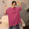 T-shirts Femmes Style Coréen Ins Lâche Mode Coton Tout-Allumette Vêtements Pour Femmes D'été Simple À Manches Courtes De Haute Qualité Solide BF Femmes T-Sh