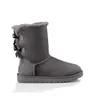 2021 Hot Sell Winter Aus G3280 Två Bow Women Snow Boots Bowknot Håll varm boot med kortdammväska Gratis omlastning