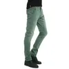 Brother Wang Märke 2020 Nya Mäns Elastiska Jeans Fashion Slim Skinny Jeans Casual Byxor Byxor Jean Male Green Black Blue G0104