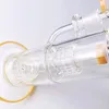 5 mm d'épaisseur en verre Bong Birdcage Perc Narguilés Dab Rig Double Stéréo Matrix Oil Rigs Bongs Avec Herbe Sèche Fumer Pipes Bol Pipe À Eau Cire Verte Tube Droit LBLX210401