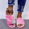 디자이너 샌들 여성 모피 슬리퍼 홈 패션 귀여운 플랫 신발 36-41