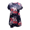 Maternity Dresses 2022 T Shirt Kvinnor Sommar Kläder Kortärmad Mode Tryck Toppar GraviditetT-tröja Camisetas de Mujer