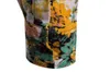 Осенняя цветочная картина Мужские платья рубашка Цветок Печатные Мужские Рубашки Повседневная Slim Fit Социальные Мужские Длинные Рукавы Камизы Para Hombre 210524