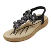 2021 Stile coreano delle scarpe Sweet Joker Fiori di alta qualità Infradito da spiaggia da donna Sandali estivi Pantofole antiscivolo