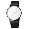Bekijkt minimalistische mannen mode ultradunne horloges eenvoudige zakelijke roestvrijstalen mesh riem kwarts horloge relogio masculino8184060